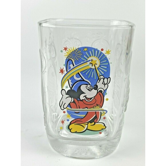 Disney Other - Disney World Fantasia Mickey McDonalds Square Glass Epcot 2000 Celebration Magic
